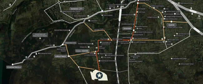 Skyi Star City Kirkatwadi - Location Map