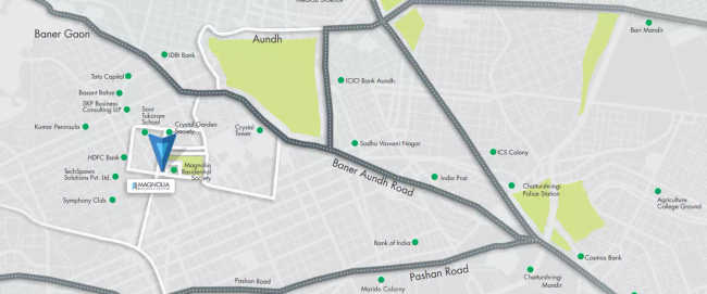 Magnolia Business Centre Baner - Location Map