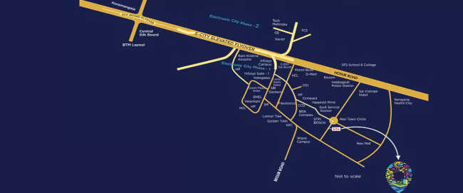 Ramky One Karnival Electronic City - Location Map