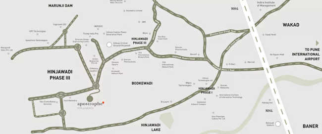 Kasturi Apostrophe Next Wakad - Location Map