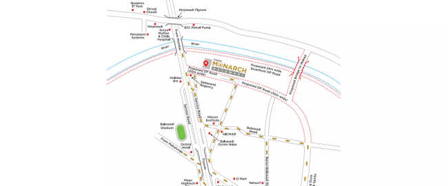 Mantra Monarch Balewadi - Location Map