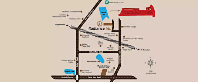 Radiance Iris Jakkur - Location Map