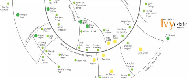 Kolte Patil Ivy Estate Nia Wagholi - Location Map
