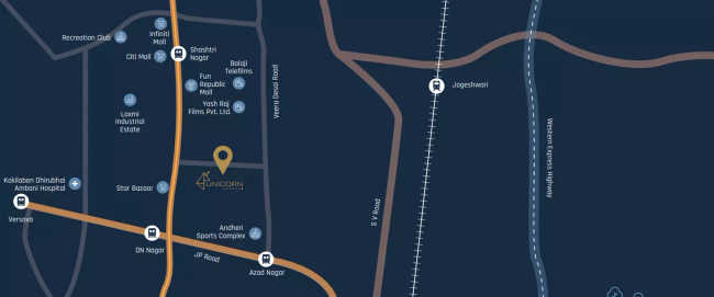 Chandak Unicorn Andheri - Location Map
