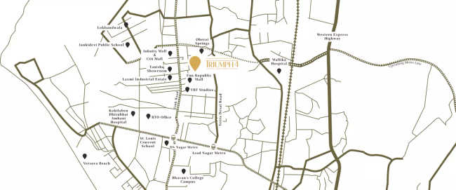 Transcon Triumph Andheri - Location Map