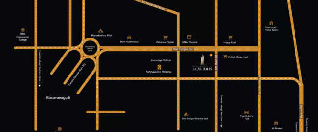 Concorde Luxepolis Basavangudi - Location Map