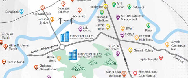 Godrej Green Cove Mahalunge - Location Map