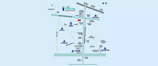 Blue Fortuna Andheri - Location Map