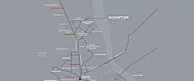 Hiranandani Quantum Ghodbunder Road - Location Map