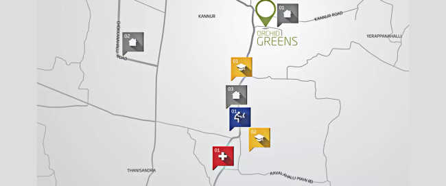 Orchid Greens Narayanapura - Location Map