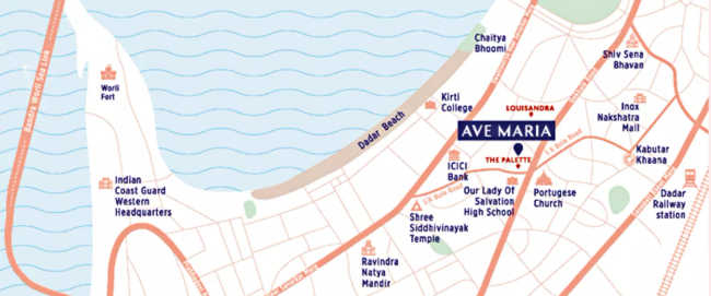 Ave Maria Dadar - Location Map