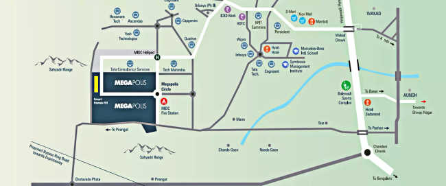 Kumar Megapolis Serenity Hinjewadi - Location Map