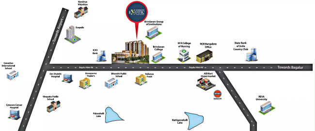 Salarpuria Sattva Exotic Dwarka Nagar - Location Map