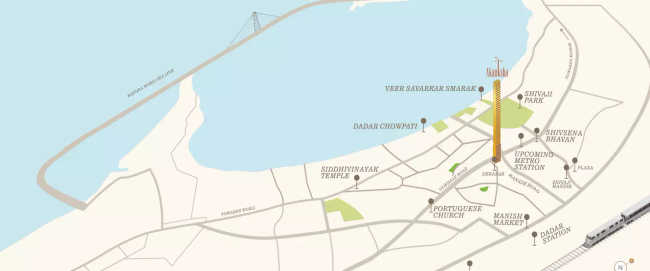 Sugee Akanksha Dadar - Location Map