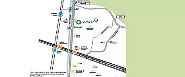 Omkar Lawns & Beyond Andheri - Location Map