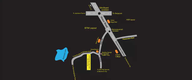 SNN Raj Grandeur Bommenahalli - Location Map
