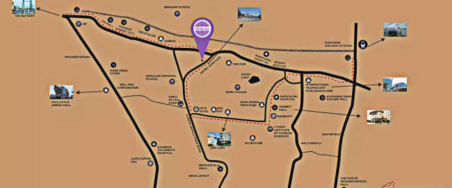 Sumadhura Nandanam Whitefield - Location Map