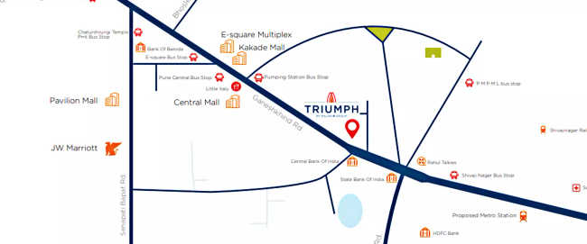 M Triumph Shivajinagar - Location Map