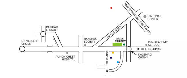 Pride Purple Square Wakad - Location Map