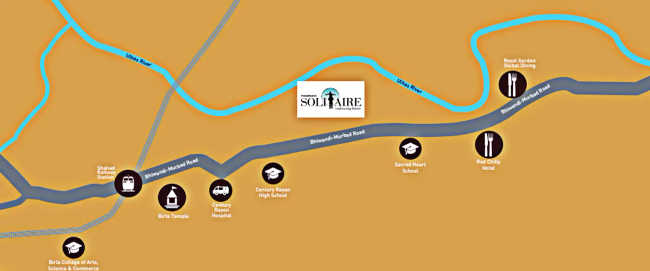 Tharwani Solitaire Kalyan - Location Map