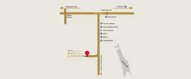 Arvind Skylands Nehru Nagar - Location Map