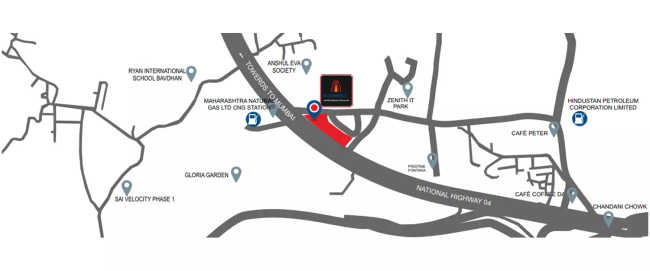 M Connect Bavdhan - Location Map