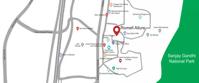 Romell Allure Borivali - Location Map