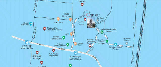 Romell Amore Jogeshwari - Location Map