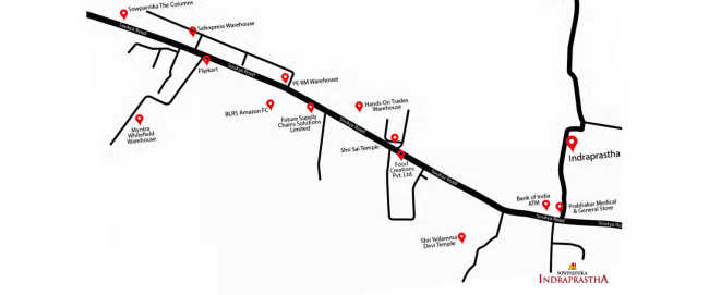 Sowparnika Indraprastha Whitefield - Location Map