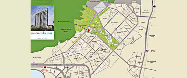Bhagwati Greens I Kharghar - Location Map