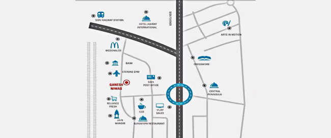 Ganesh Niwas Sion - Location Map