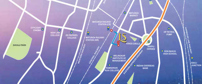 Laxmi Sadan Matunga - Location Map