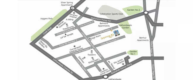 Supreme 19 Andheri - Location Map