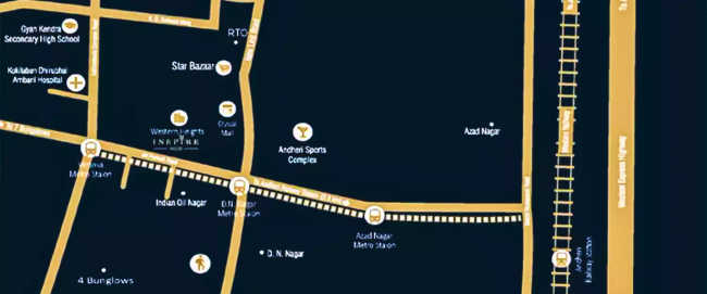 Adani Inspire Hub Andheri - Location Map
