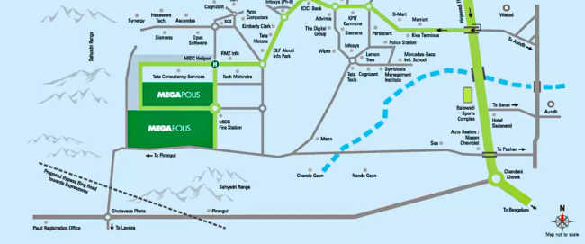 Kumar Megapolis Mystic Hinjewadi - Location Map