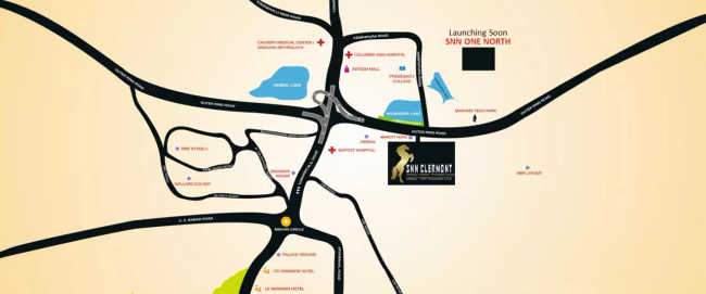 SNN Clermont Hebbal - Location Map