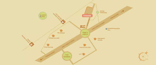 Tridhaatu Vihaan Matunga - Location Map
