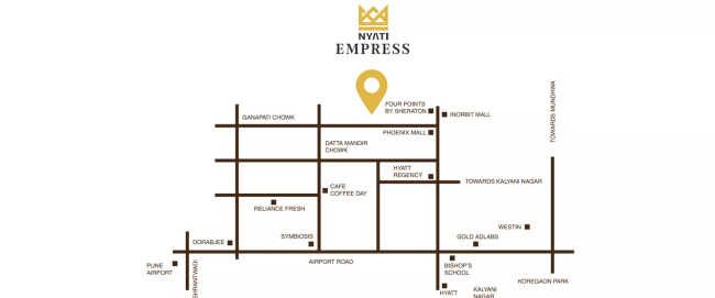 Nyati Empress Viman Nagar - Location Map