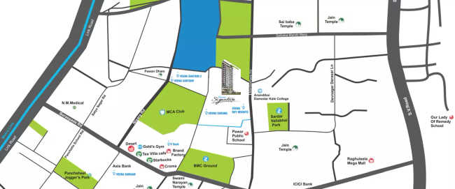Veena Signature Kandivali - Location Map