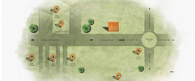Ekta Invictus Dadar - Location Map
