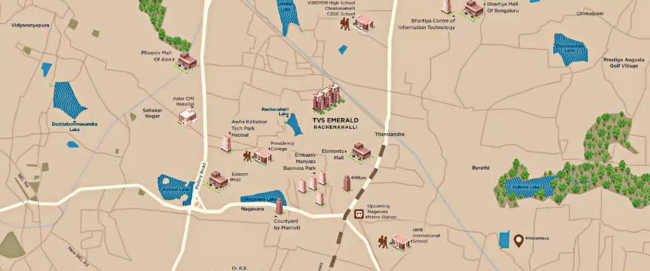 TVS Emerald Rachenahalli Rachenahalli - Location Map