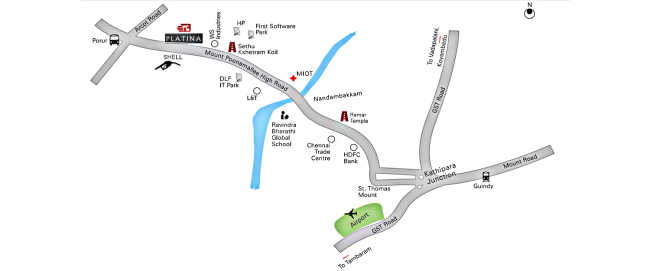 Appaswamy Platina Porur - Location Map