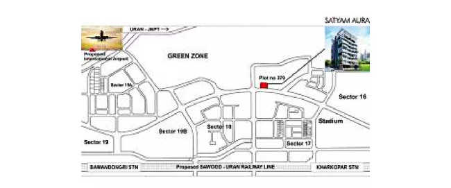 Satyam Aura Ulwe - Location Map