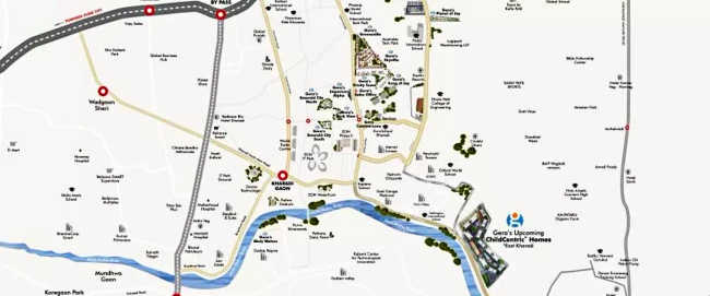 Geras Island Of Joy Manjri - Location Map