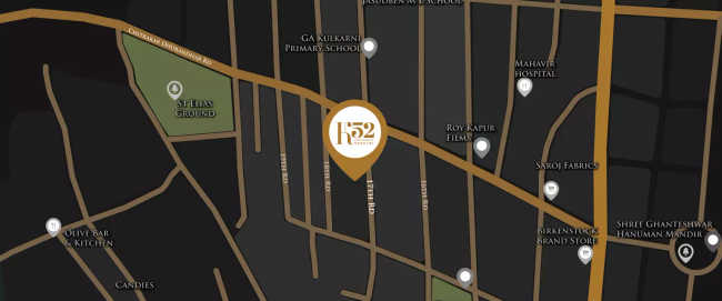 Kolte Patil K52 Khar - Location Map