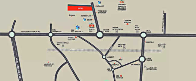 Team4 Nyla Miyapur - Location Map