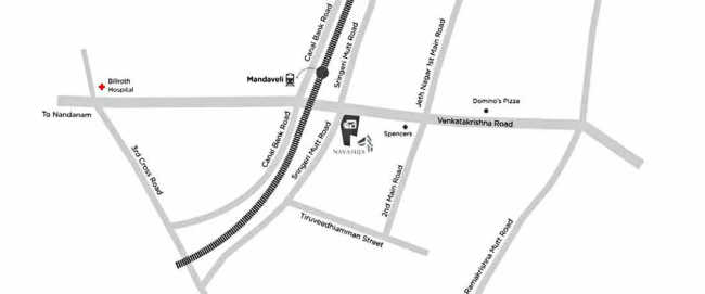 Appaswamy Navasuja Mylapore - Location Map