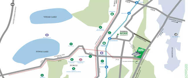 Runwal Park View Kanjurmarg - Location Map