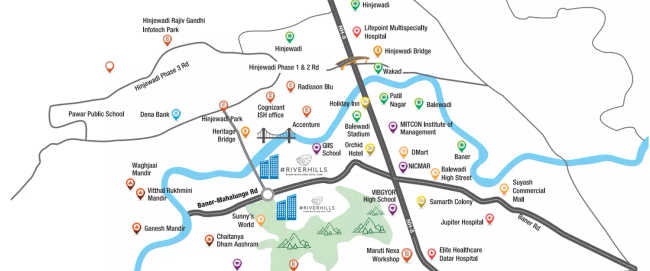 Godrej Hill Retreat Mahalunge - Location Map