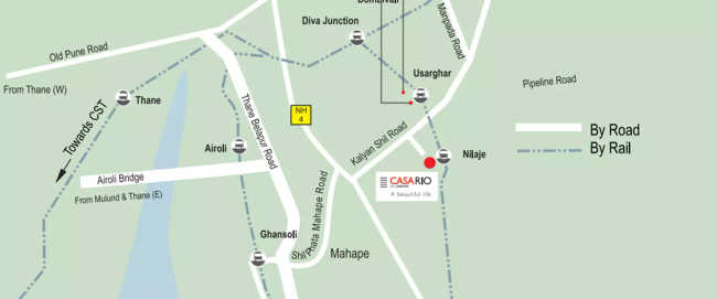 Lodha Palava Casario Dombivali - Location Map